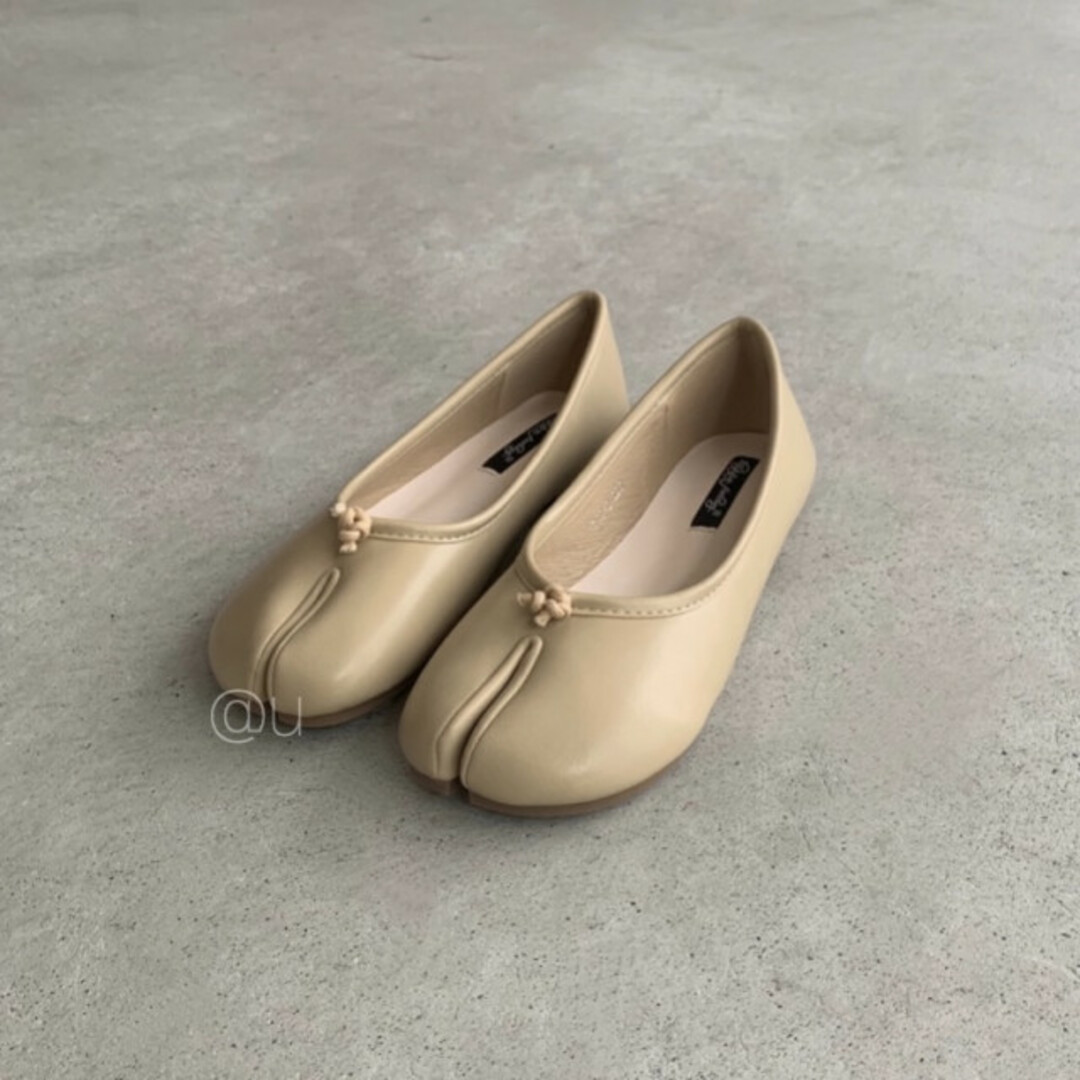 足袋 バレエシューズ ベージュ 36 フラット tabi 最安値 プチプラ 美品 1