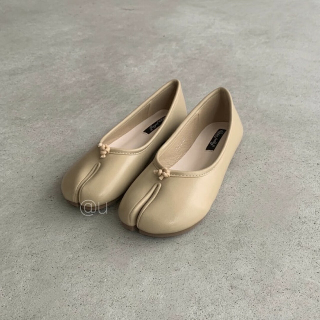 足袋 バレエシューズ ベージュ 36 フラット tabi 最安値 プチプラ 美品 7