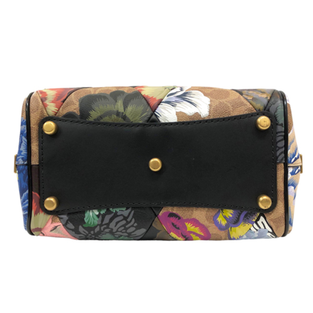 COACH - コーチ サッチェル バッグ カフェ ファセット コラボ COACH - コーチ サッチェル バッグ カフェ ファセット コラボ