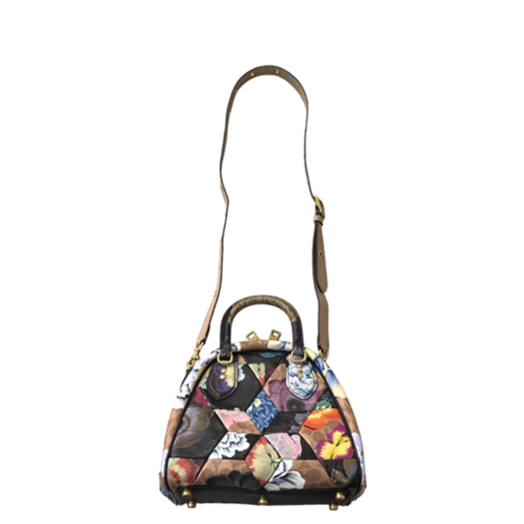 COACH - コーチ サッチェル バッグ カフェ ファセット コラボ COACH - コーチ サッチェル バッグ カフェ ファセット コラボ