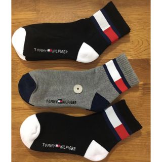 トミーヒルフィガー(TOMMY HILFIGER)の新品トミーヒルフィガーTOMMY HILFIGERメンズソックス3足セット460(ソックス)