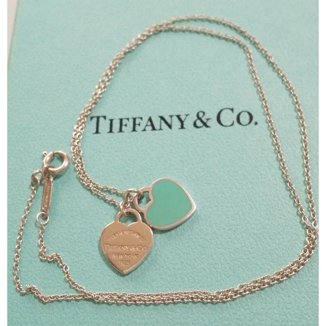 Tiffany & Co.   ティファニー ブルー ダブルハート タグ ペンダント