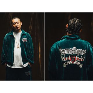 セットアップ】XLARGE × ジャパニーズマゲニーズ ベロア ブラック　激レア