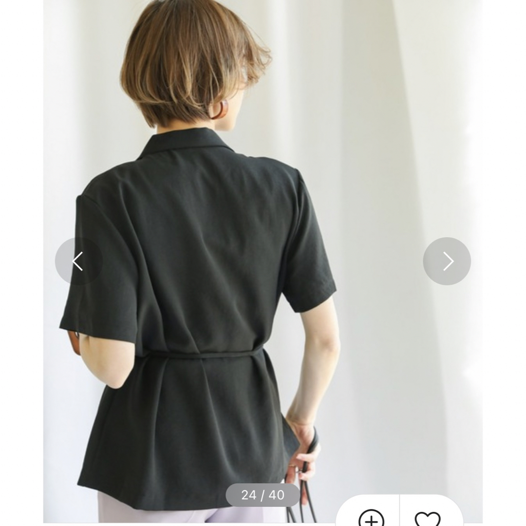 SELECT MOCA(セレクトモカ)のselect MOCA カシュクールジャケットシャツ レディースのトップス(シャツ/ブラウス(半袖/袖なし))の商品写真