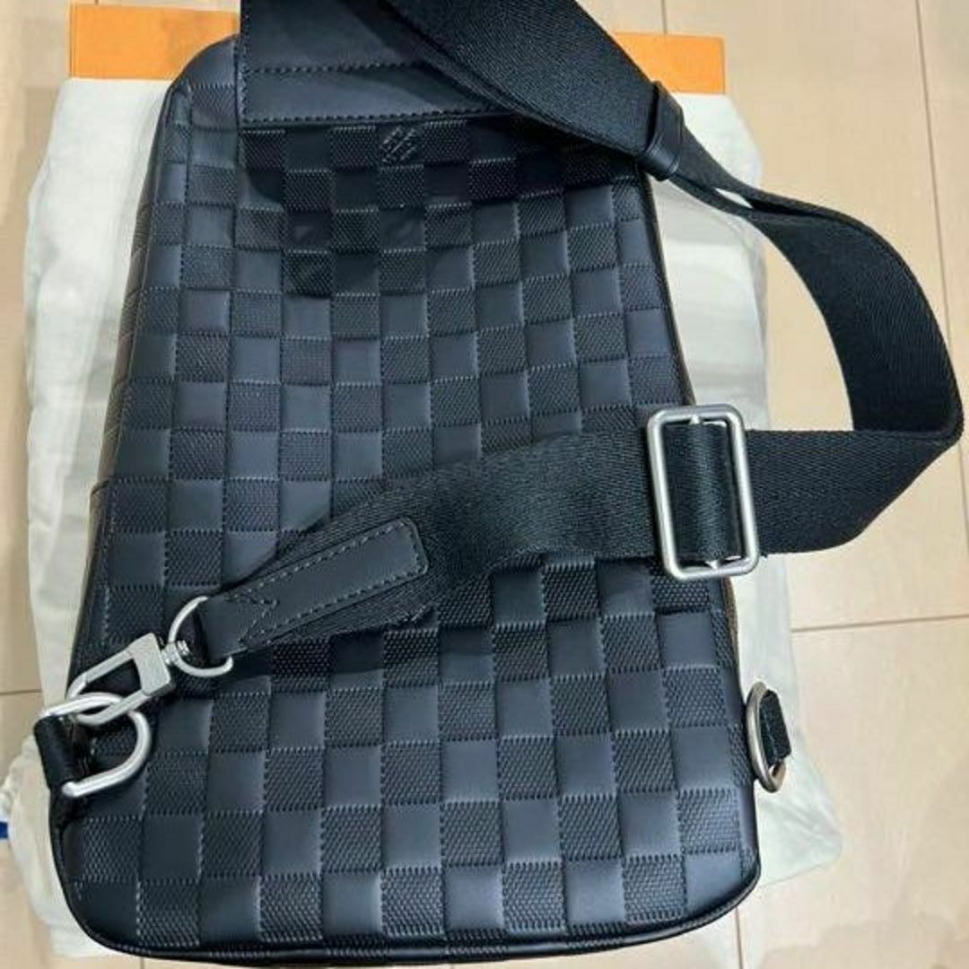 LOUIS VUITTON - ルイヴィトンダミエアンフィニスリングバッグオニキス