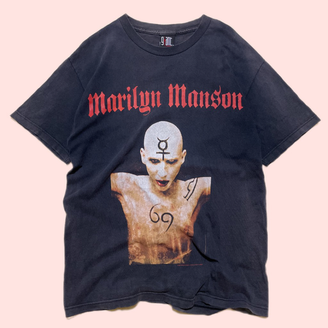 90s Marilyn Manson ヴィンテージTシャツ マリリンマンソン L - トップス 90s Marilyn Manson ヴィンテージTシャツ マリリンマンソン L - トップス