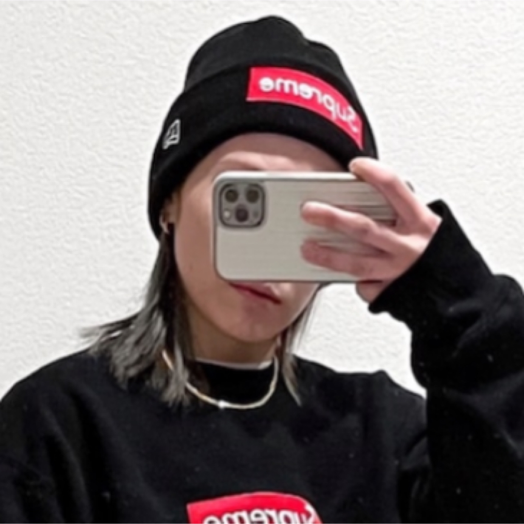 Supreme New Era Box Logo Beanie Black