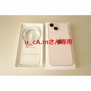 アイフォーン(iPhone)の超美品！　iPhone13 mini 128GB SIMフリー　ピンク(スマートフォン本体)