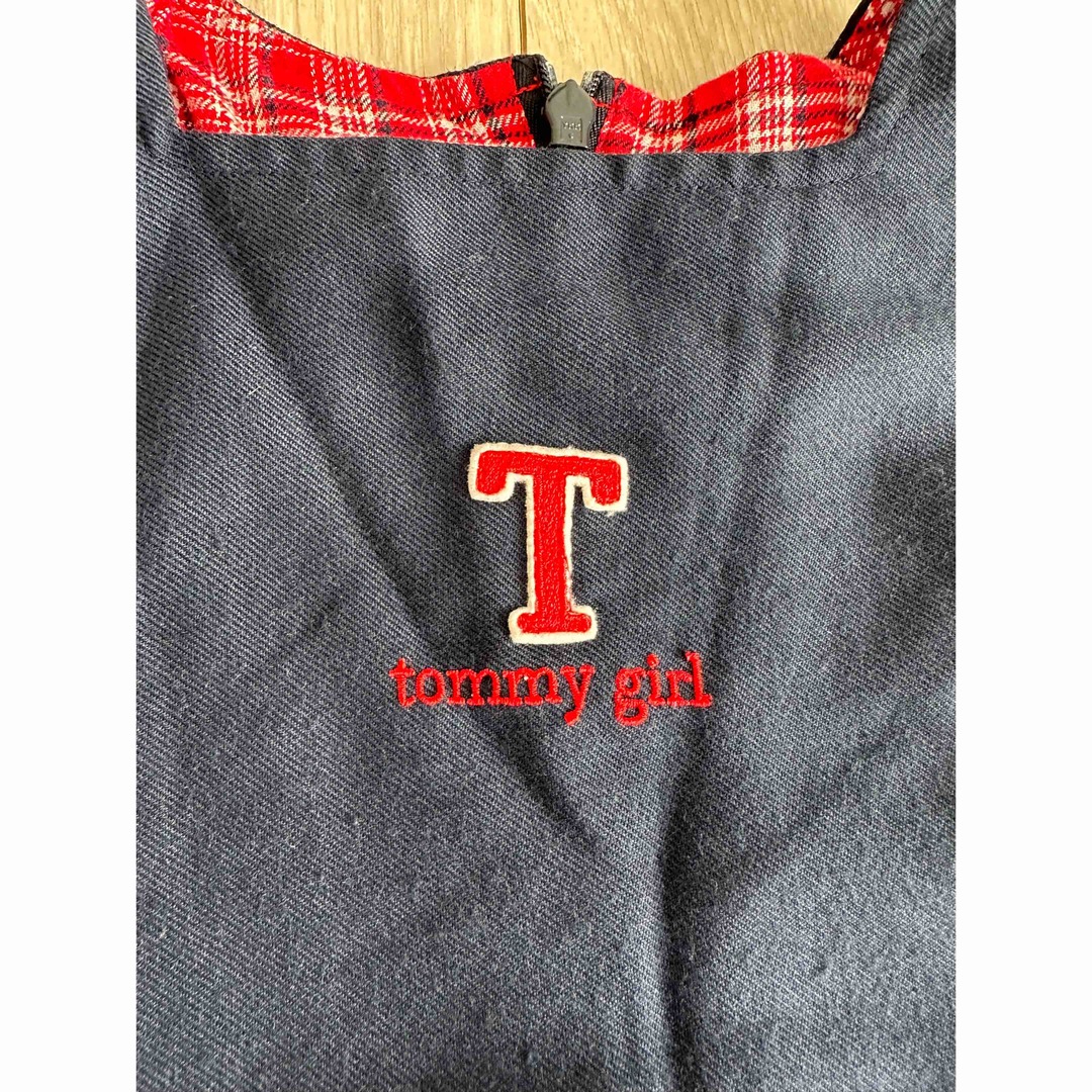 TOMMY HILFIGER(トミーヒルフィガー)のアメリカ購入トミーヒルフィガー5古着ヴィンテージ  ワンピース　フラッグ キッズ/ベビー/マタニティのキッズ服女の子用(90cm~)(ワンピース)の商品写真