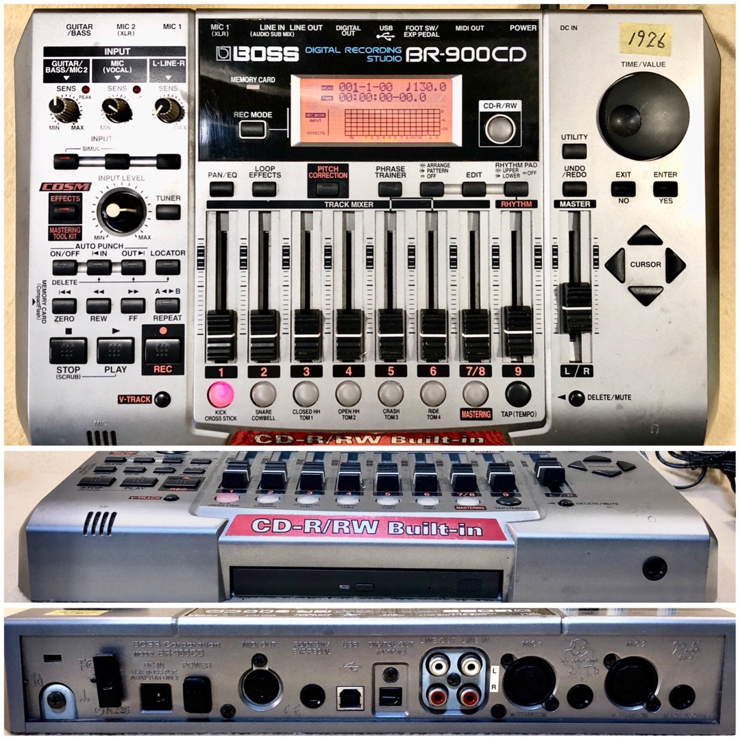 美品】BOSS マルチトラックレコーダー BR-900CD - 楽器/器材 美品】BOSS マルチトラックレコーダー BR-900CD - 楽器/器材