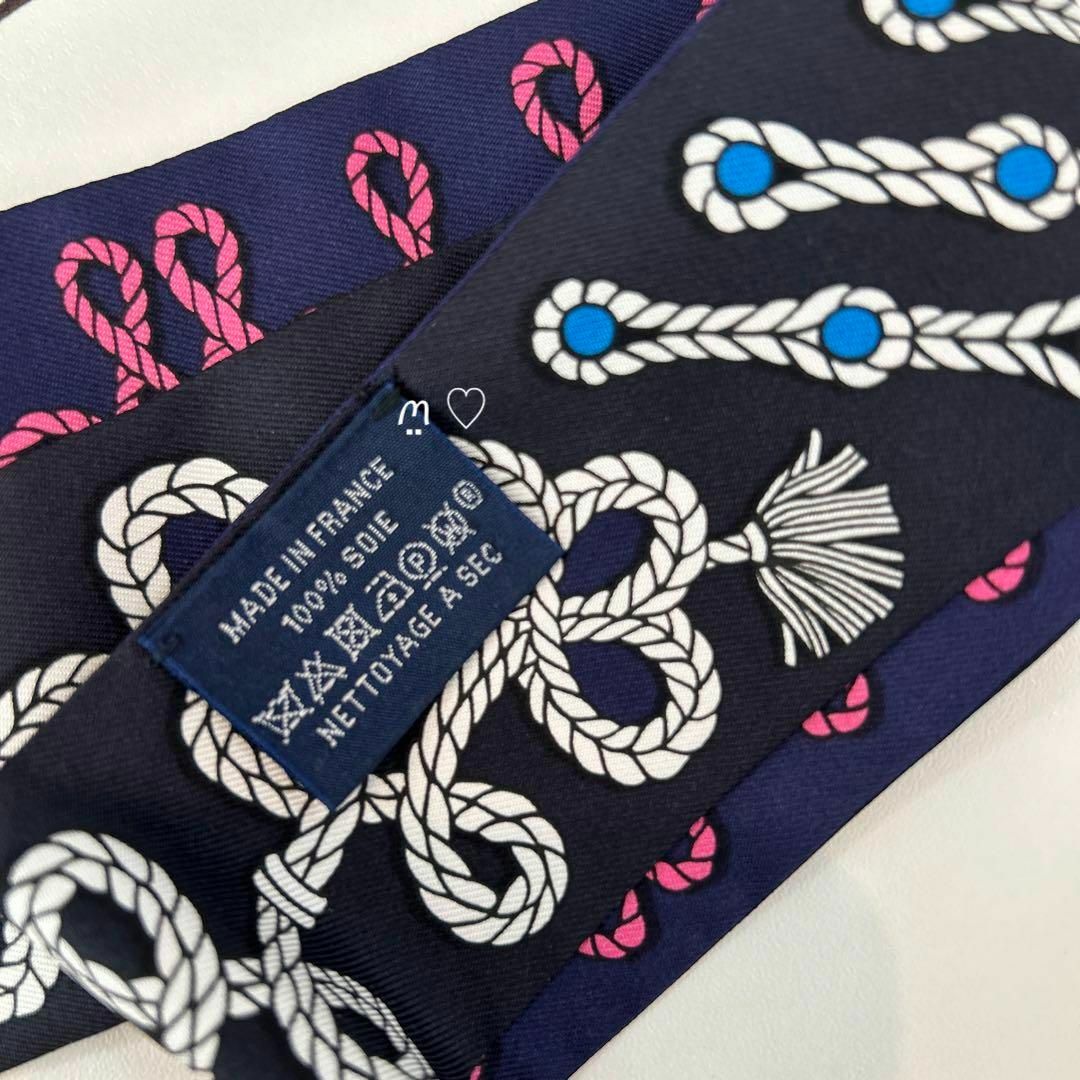 HERMES エルメス ツイリー 飾緒とブランデンブルク飾り シルクスカーフ