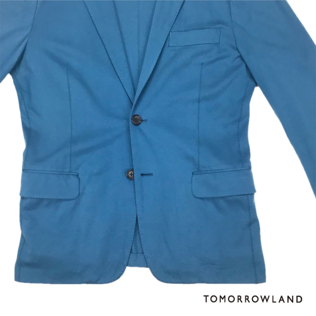 トゥモローランド着用わずか♪♪ ロイヤルブルー ポンチ生地 テーラードジャケット約60㎝生産国