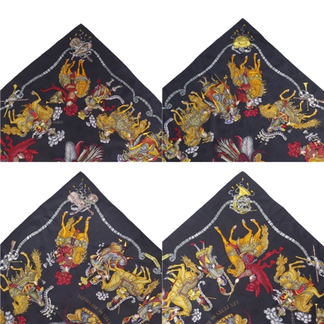美品 エルメス HERMES スカーフ カレ90 LES FETES DU ROI SOLEIL 太陽王の祝典 シルク レディース マルチカラー 美品 エルメス HERMES スカーフ カレ90 LES FETES DU ROI SOLEIL 太陽王の祝典 シルク レディース マルチカラー