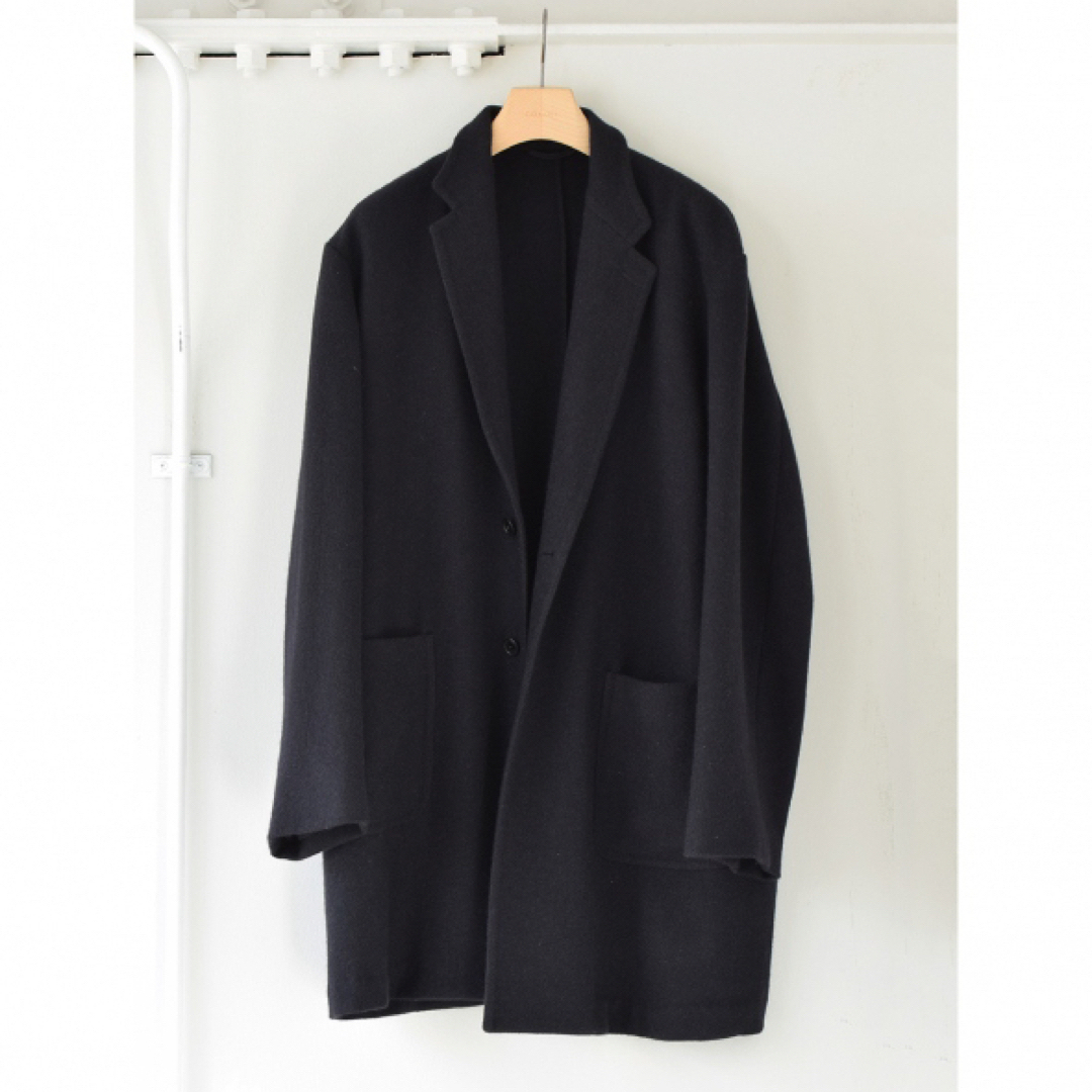 COMOLI - comoli 20aw カシミヤチェスターコート navyの通販 by COMOLI - comoli 20aw カシミヤチェスターコート navyの通販 by