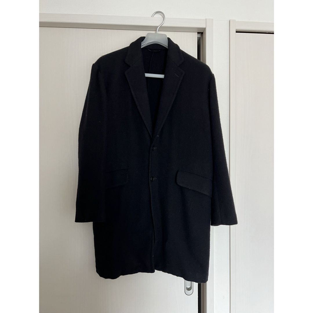 COMOLI(コモリ)のcomoli 20aw カシミヤチェスターコート　navy メンズのジャケット/アウター(チェスターコート)の商品写真