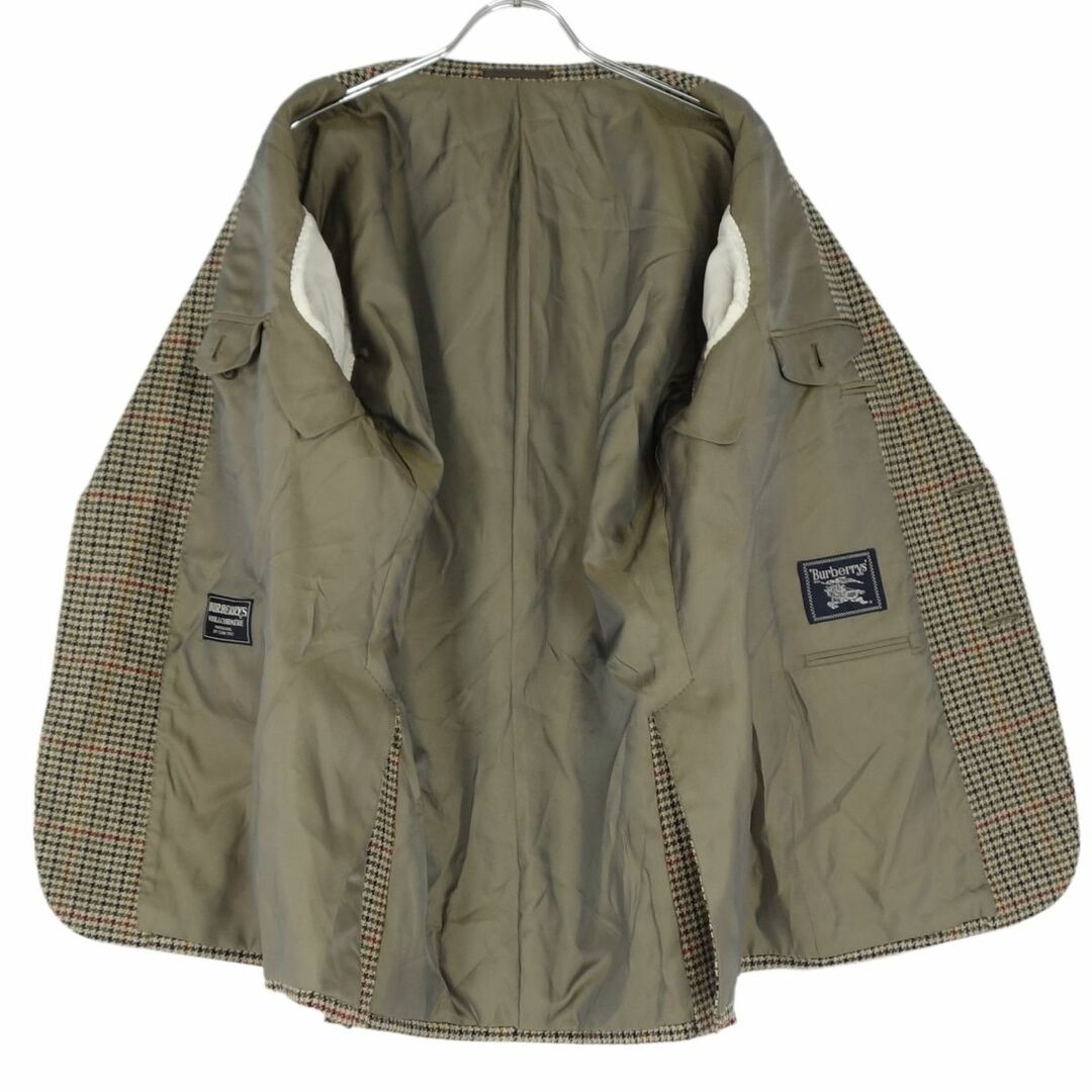 Vintage バーバリー Burberrys ジャケット テーラードジャケット ツイード 千鳥格子 アウター メンズ 96-86-170AB5(M相当) ブラウン Vintage バーバリー Burberrys ジャケット テーラードジャケット ツイード 千鳥格子 アウター メンズ 96-86-170AB5(M相当) ブラウン
