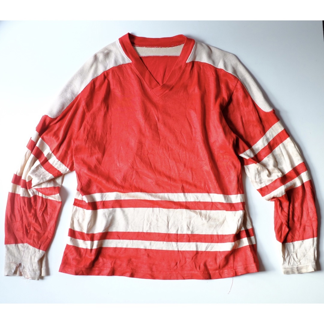 【1960〜70s】ビンテージ　フットボールTシャツ　ロングスリーブ　屋