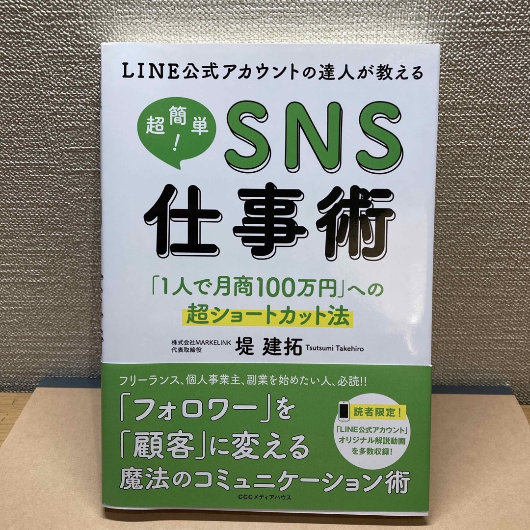 ＬＩＮＥ公式アカウントの達人が教える超簡単！ＳＮＳ仕事術 「１人で月商１００万円 エンタメ/ホビーの本(ビジネス/経済)の商品写真