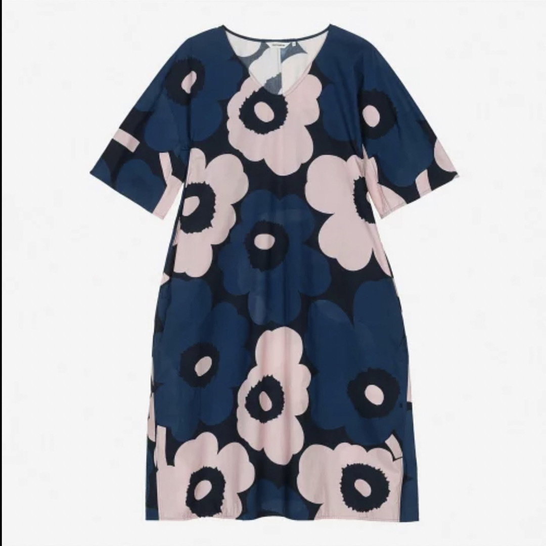 marimekko(マリメッコ)の【未使用】マリメッコ Agnete Unikko ワンピース 34 レディースのワンピース(ひざ丈ワンピース)の商品写真