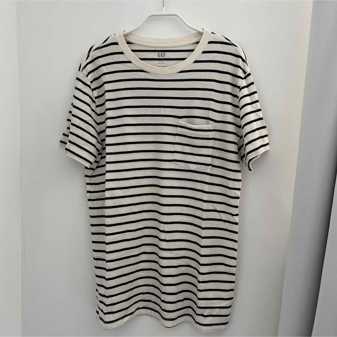 GAP(ギャップ)のGAP ポケット付き　ボーダー　Tシャツ メンズのトップス(Tシャツ/カットソー(半袖/袖なし))の商品写真