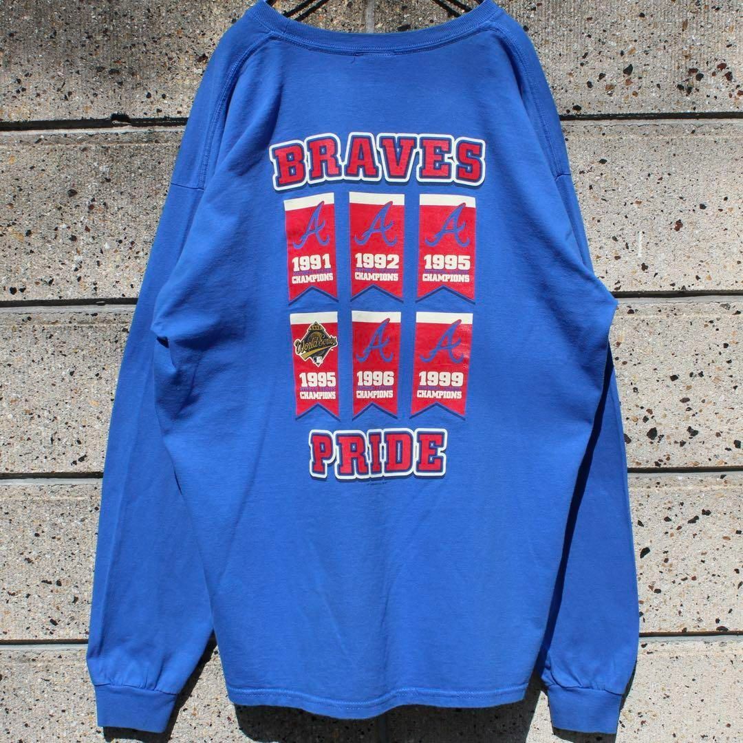 MLB tlanta BRAVES クーパーズタウン 古着 ロングスリーブシャツ メンズのトップス(Tシャツ/カットソー(七分/長袖))の商品写真