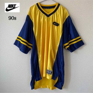 NIKE サッカーウェア ユニフォーム ゲームシャツ リンガー 襟付き 90s