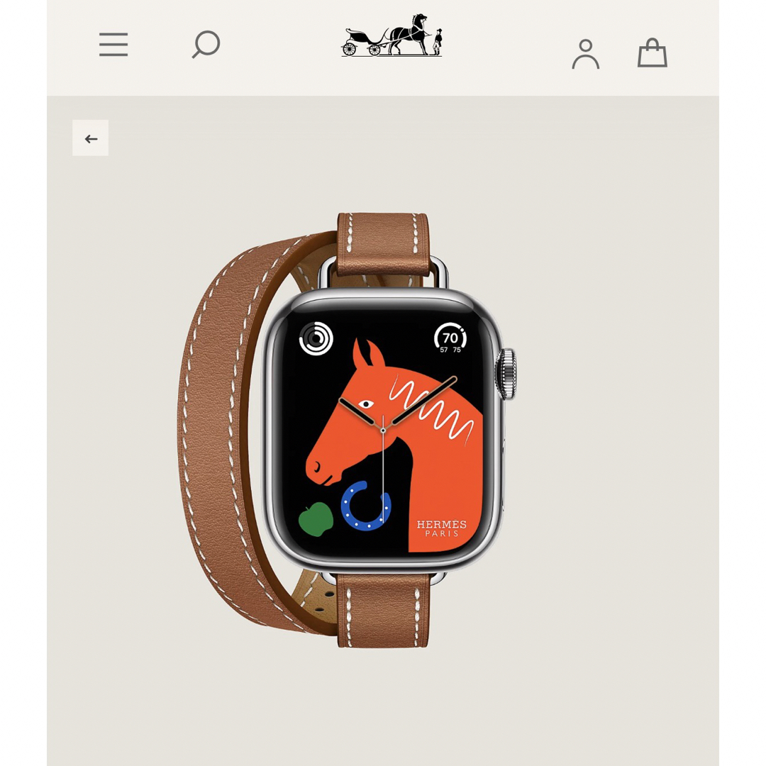 Hermes - 【極美品】Apple Watch Herms Series8⭐︎ストラップ未使用の