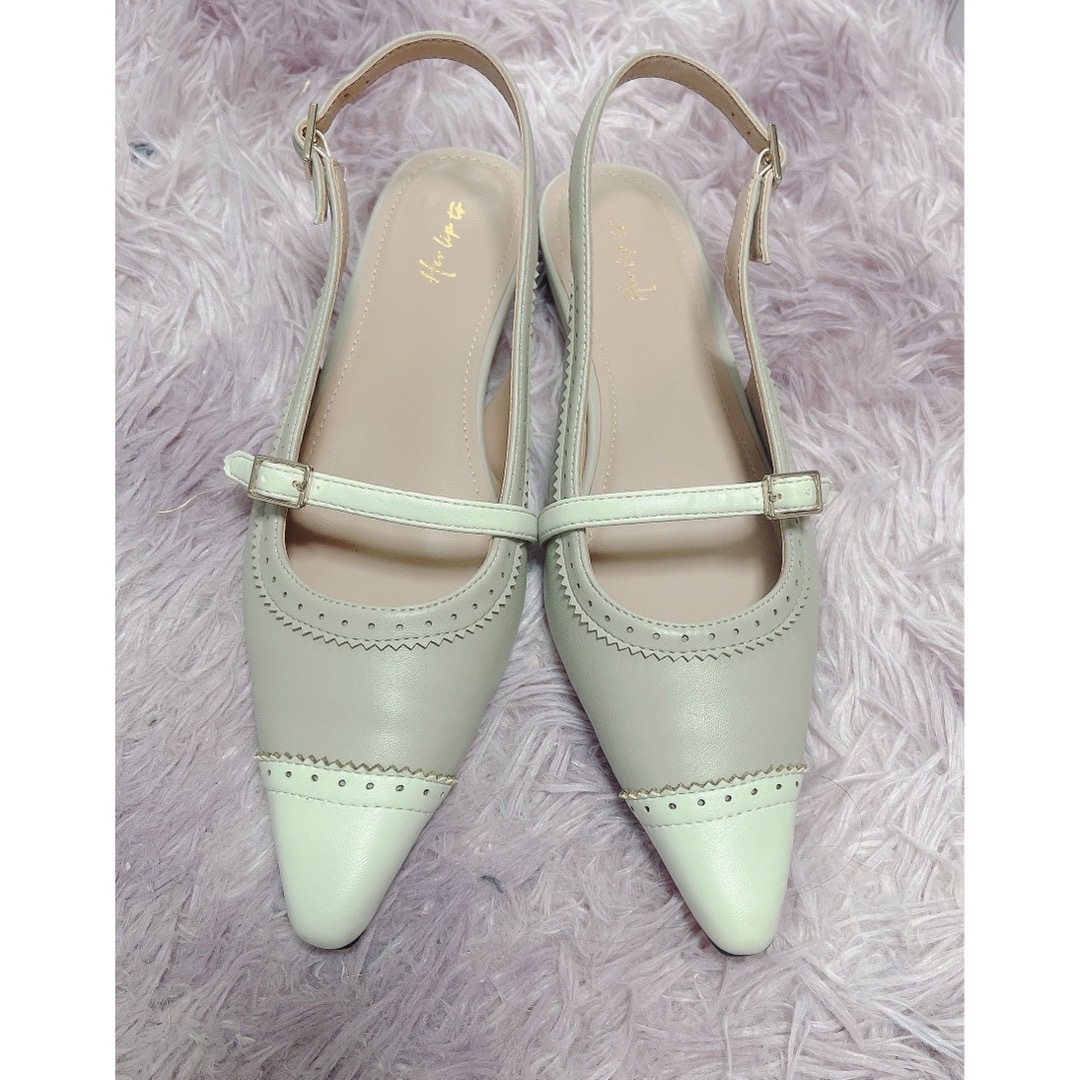 Medallion Slingback Pumps