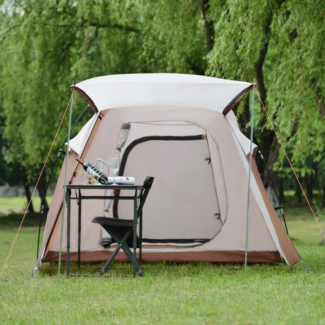 テント 4-6人用 テント 軽量 uvカット 紫外線 メッシュ 防水
