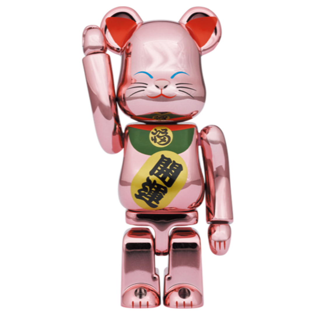 BE@RBRICK 招き猫 開運 桃金メッキ 100％ & 400％ ５セットの通販 by