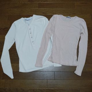 ザラ(ZARA)の●美品！ZARA薄手ニット　２点セット　サイズＳ(カットソー(長袖/七分))