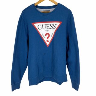 ゲス(GUESS)のGUESS(ゲス) 裏地フリース サイドジップ トライアングルロゴスウェット(スウェット)