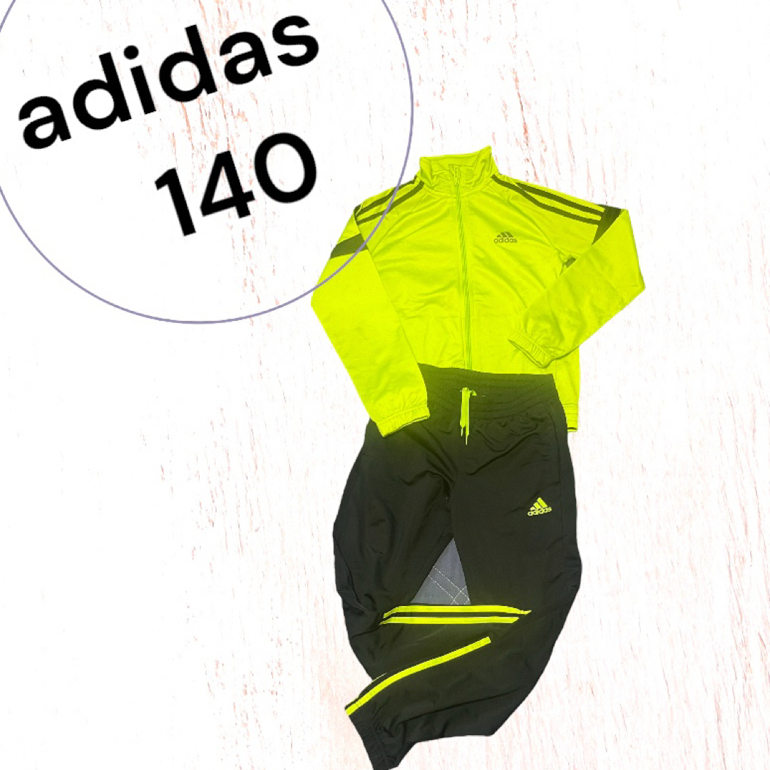 adidas(アディダス)のadidas 140 ジャージ上下セット キッズ/ベビー/マタニティのキッズ服男の子用(90cm~)(その他)の商品写真