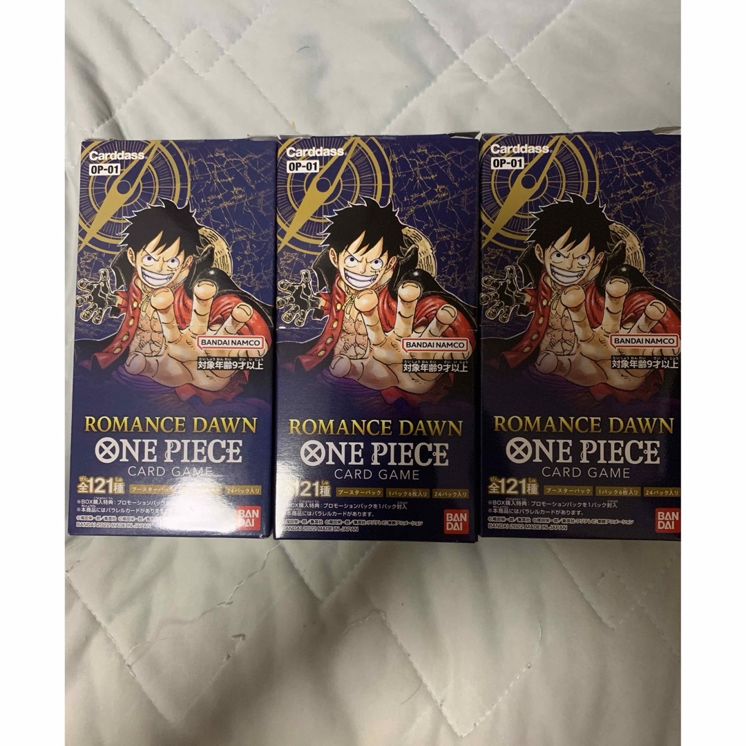 ONE PIECE ワンピース カードゲーム ロマンスドーン3box　未開封