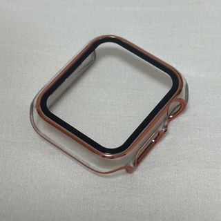 Applewatch カバー 40mm クリア×ローズゴールド(モバイルケース/カバー)