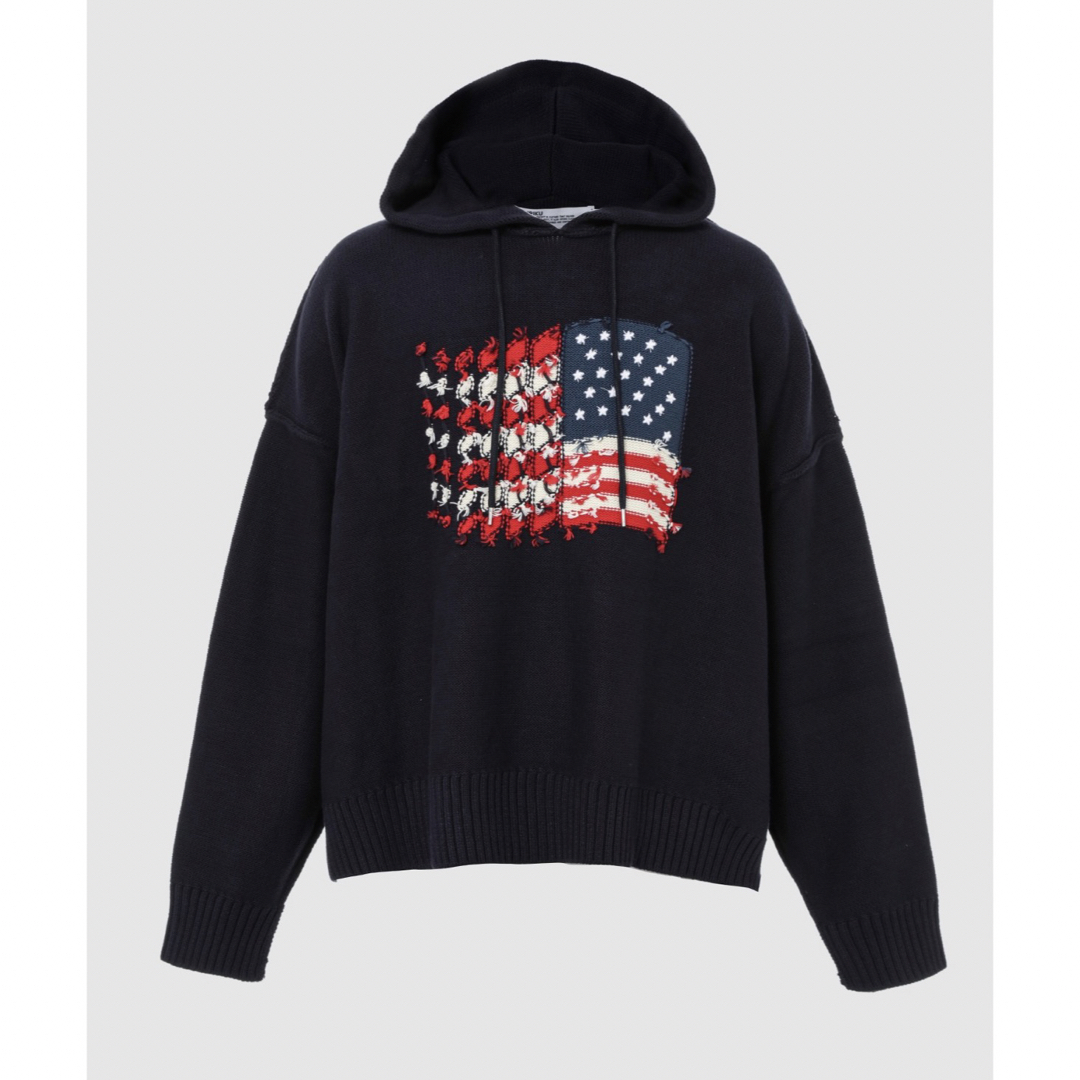 【新品】 DAIRIKU America Knit Hoodie ダイリク メンズのトップス(パーカー)の商品写真