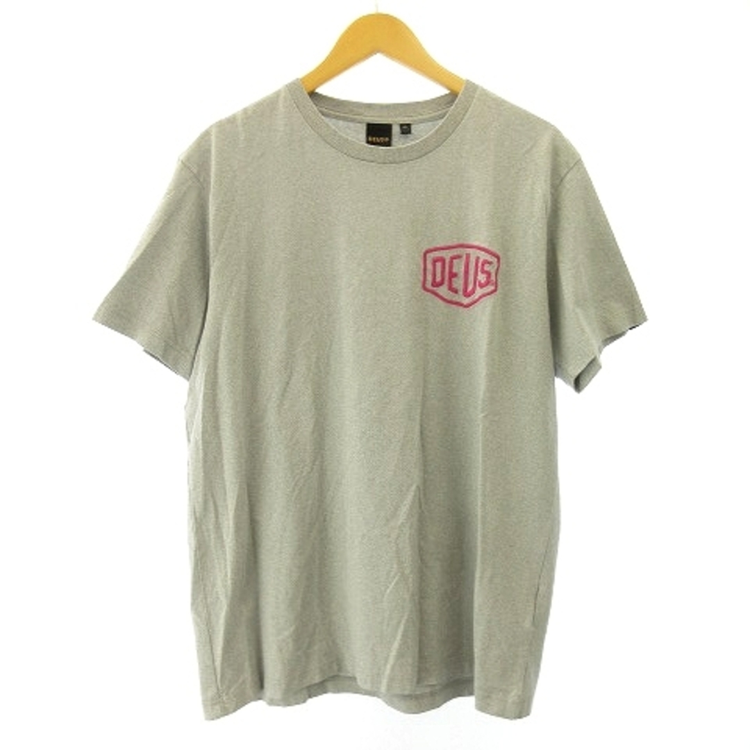 デウスエクスマキナ Tシャツ 美品 カットソー 半袖 ロゴ グレー XL