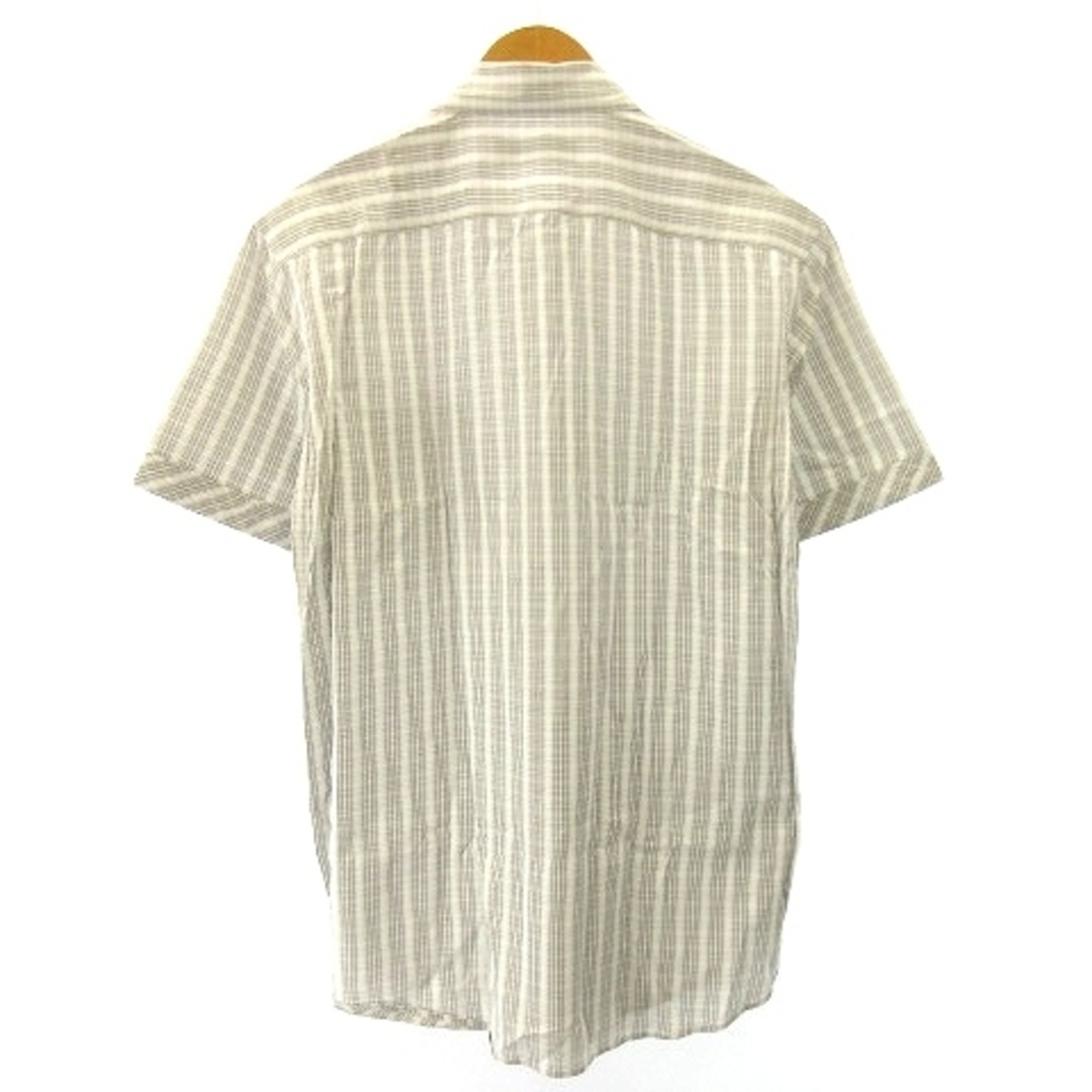allegri(アレグリ)のアレグリ allegri チェックシャツ 半袖 ブラウン アイボリー メンズ メンズのトップス(シャツ)の商品写真