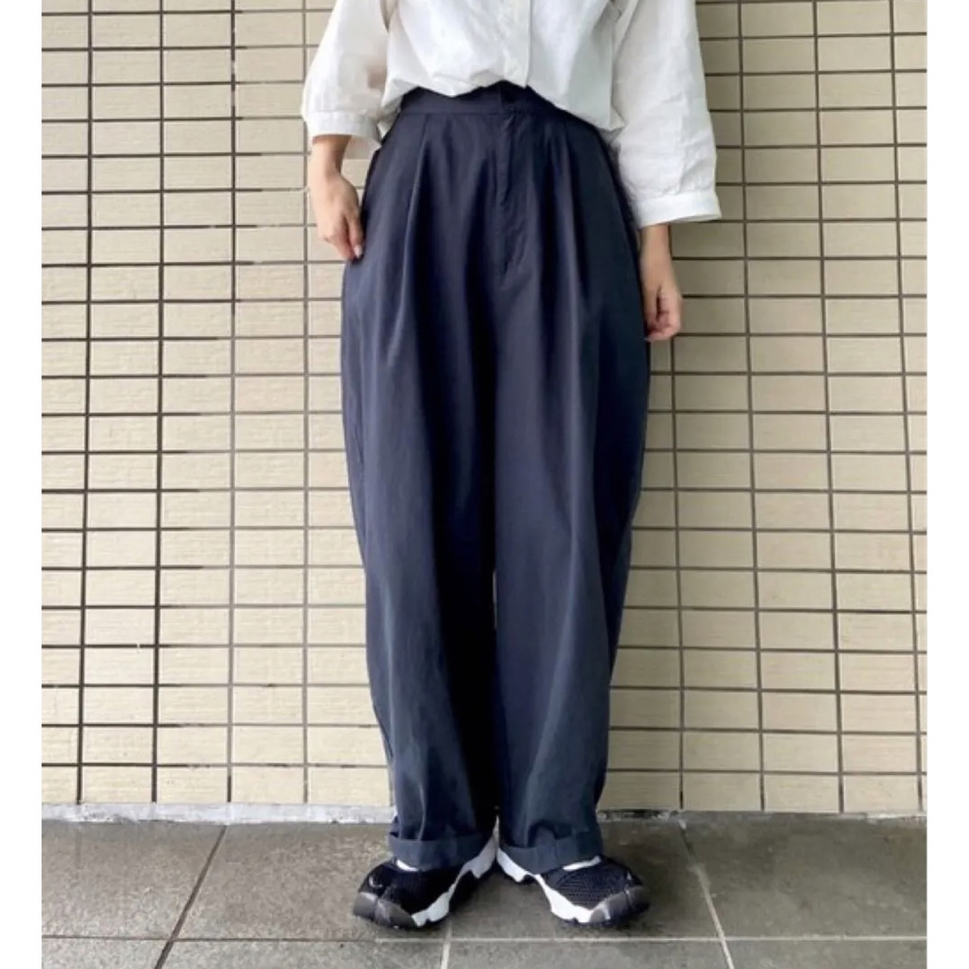 SM2 SamansaMos2新品タグ付き タックペンギンパンツ チャコールの