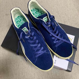 プーマ(PUMA)のPUMA Atmos Suede VTG 日本製 青×白 美Used US12(スニーカー)