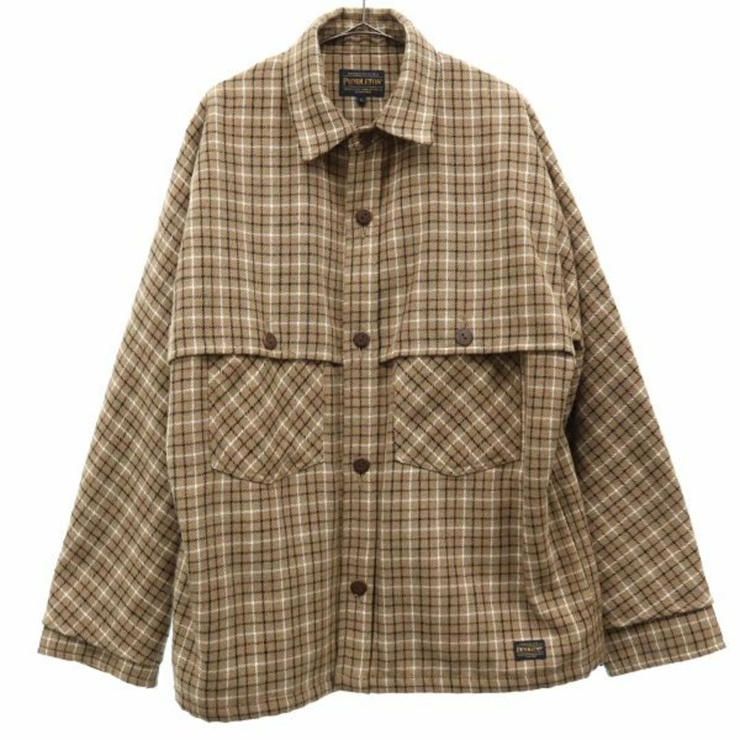 PENDLETON ペンドルトン 開襟 シャツ 長袖 ブラウン系