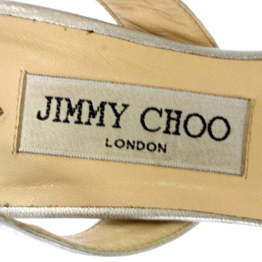 JIMMY CHOO(ジミーチュウ)のジミーチュウ サンダル ピンヒール ビジュー ターコイズ 36 シルバー色 レディースの靴/シューズ(サンダル)の商品写真