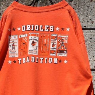 マジェスティック(Majestic)のMajestic × BAL.ORIOLES TRADITION 古着 ロンT(Tシャツ/カットソー(七分/長袖))