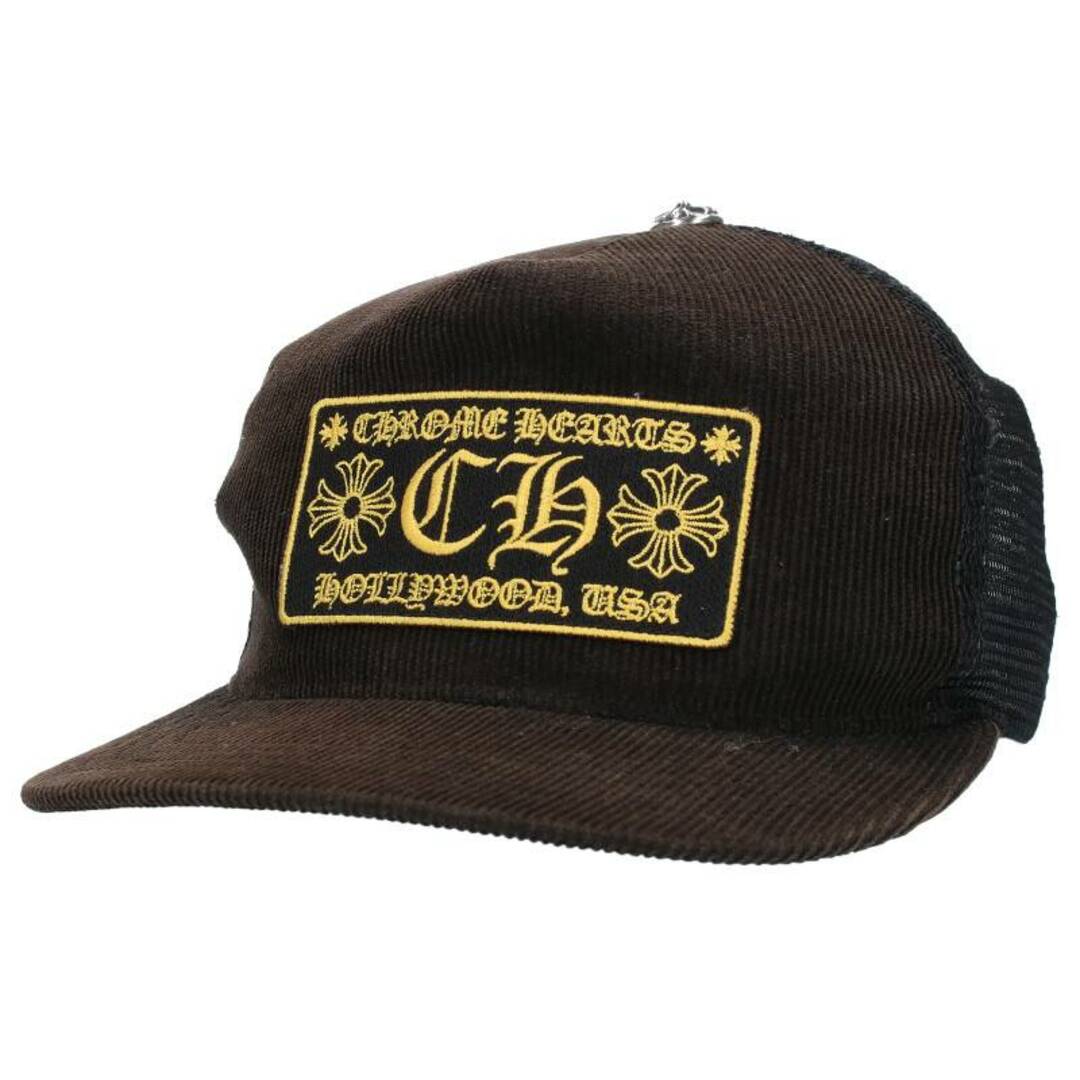 クロムハーツ TRUCKER CAP/コーデュロイトラッカー CHパッチクロス