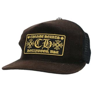 クロムハーツ(Chrome Hearts)のクロムハーツ  TRUCKER CAP/コーデュロイトラッカー CHパッチクロスボール付メッシュキャップ メンズ ONE SIZE(キャップ)