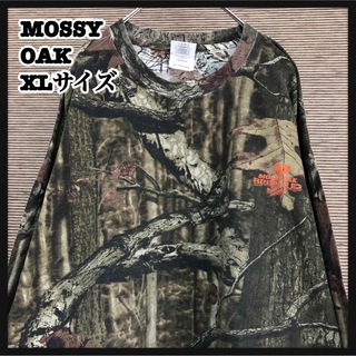 【モッシーオーク】ロンT　リアルツリー　XL迷彩　カモフラ　ワンポイント42(Tシャツ/カットソー(七分/長袖))