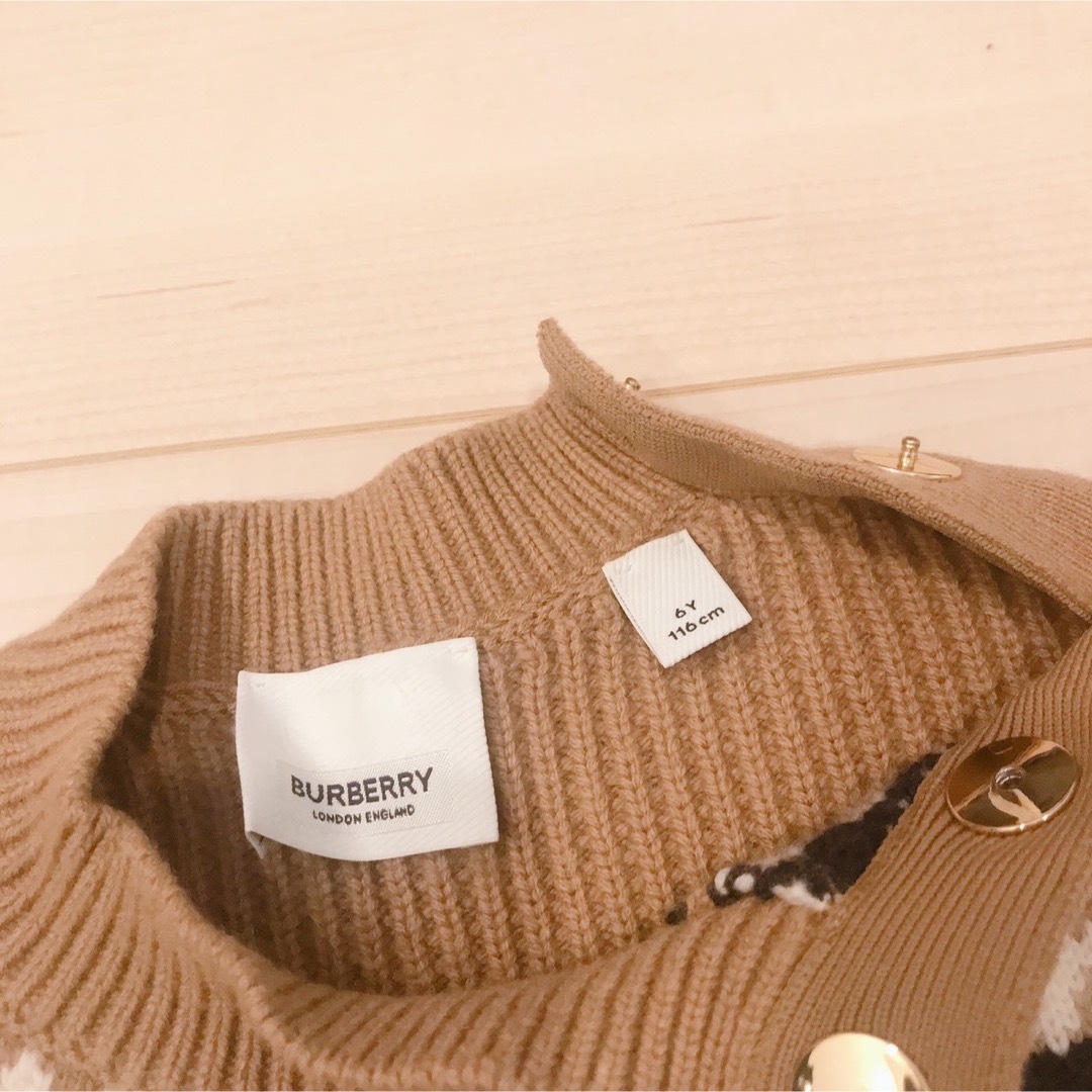 Burberry キッズ 110 トーマスベア ニット トレーナー-