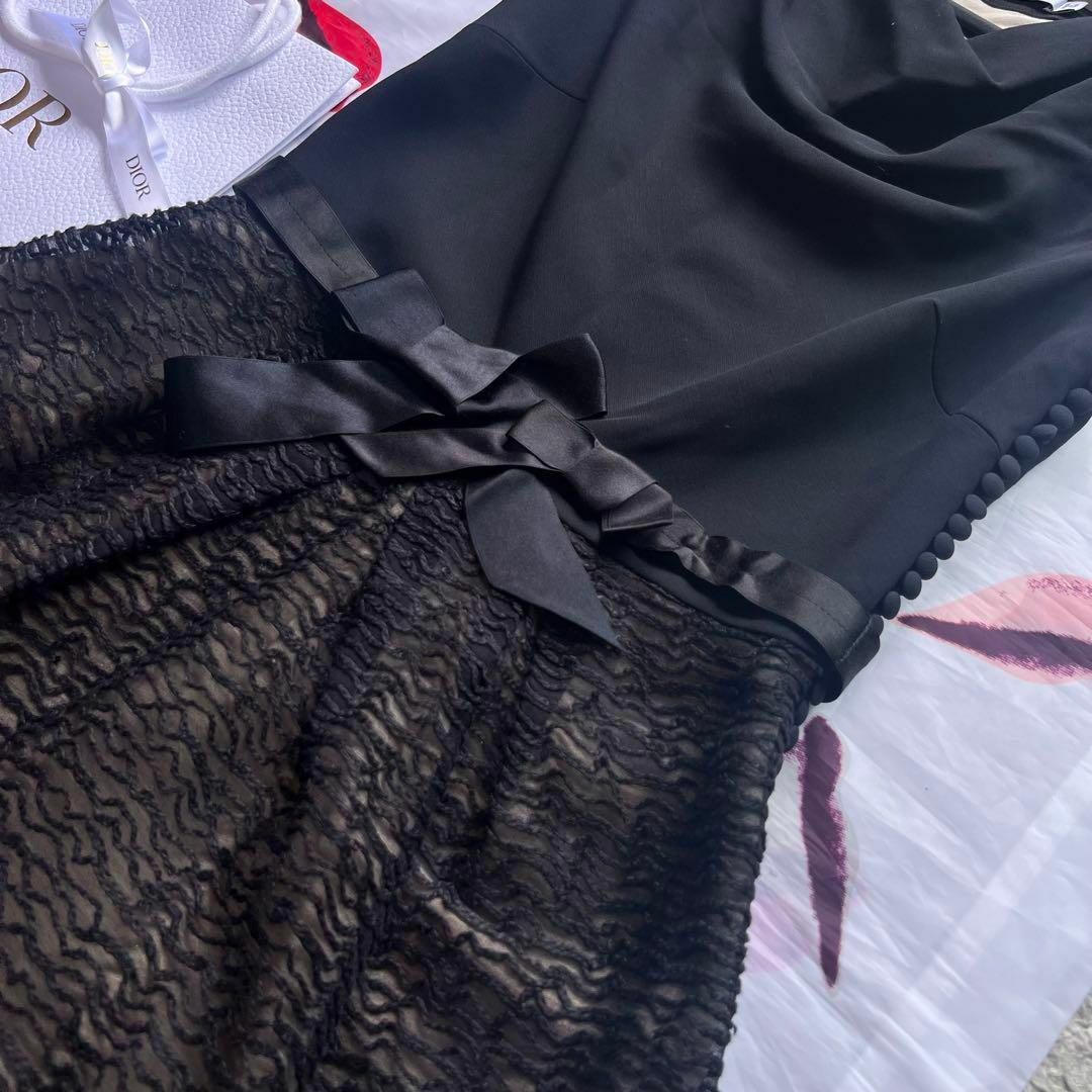 Christian Dior - 【美品】Christian Dior 膝丈フレアワンピース Christian Dior - 【美品】Christian Dior 膝丈フレアワンピース