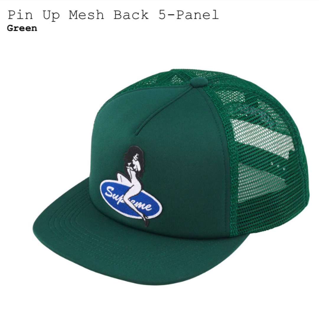 Supreme Pin Up Mesh Back 5-Panel グリーン 新品