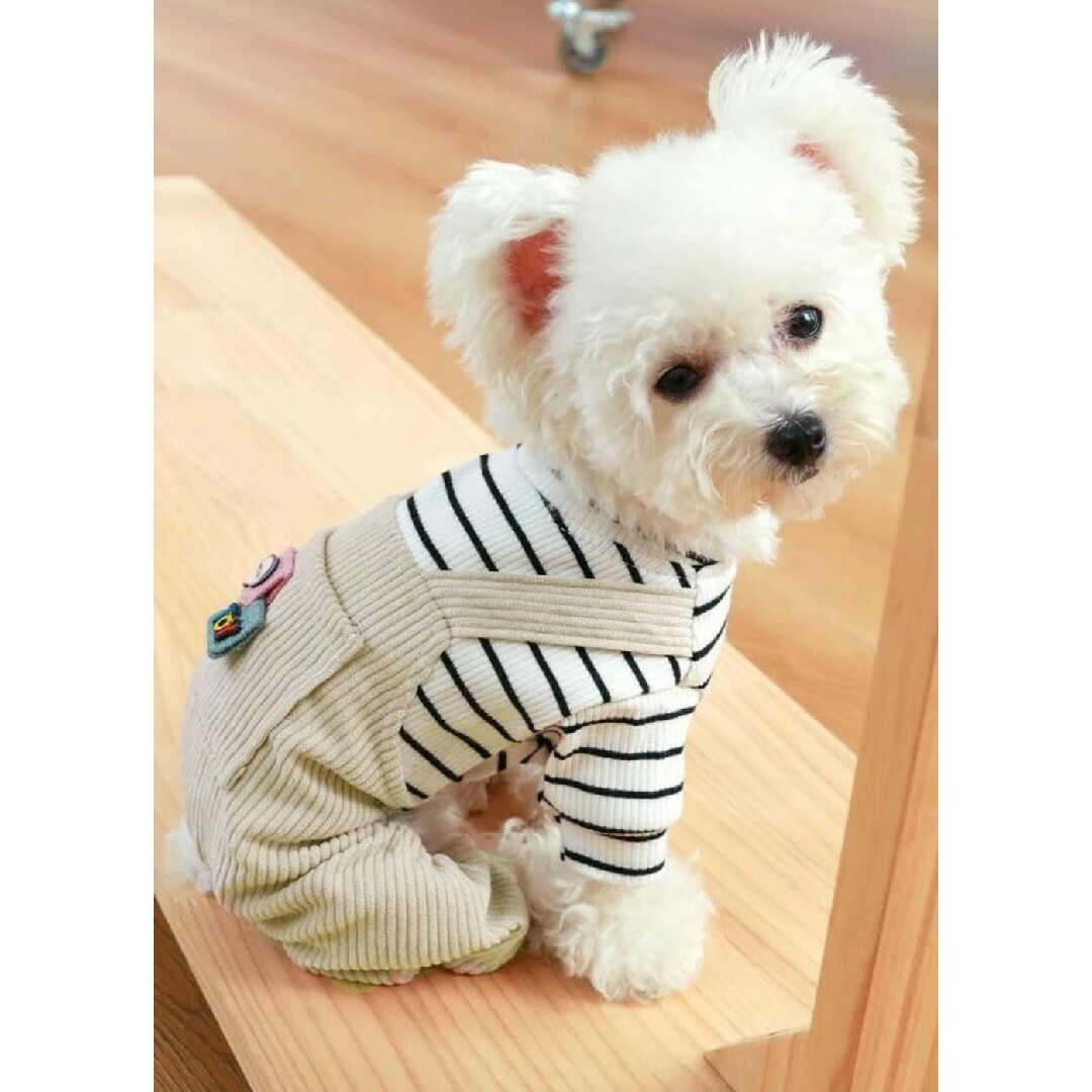 【大幅値下げ】小型犬用　ワンビース ハンドメイドのペット(ペット服/アクセサリー)の商品写真